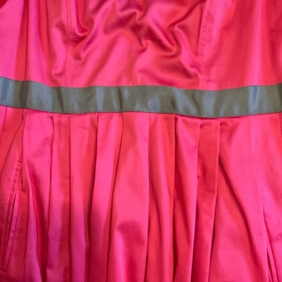 Nine West sz 12 pretty pink flouncy sleeveless dress with front slash pockets - Picture 7 of 13